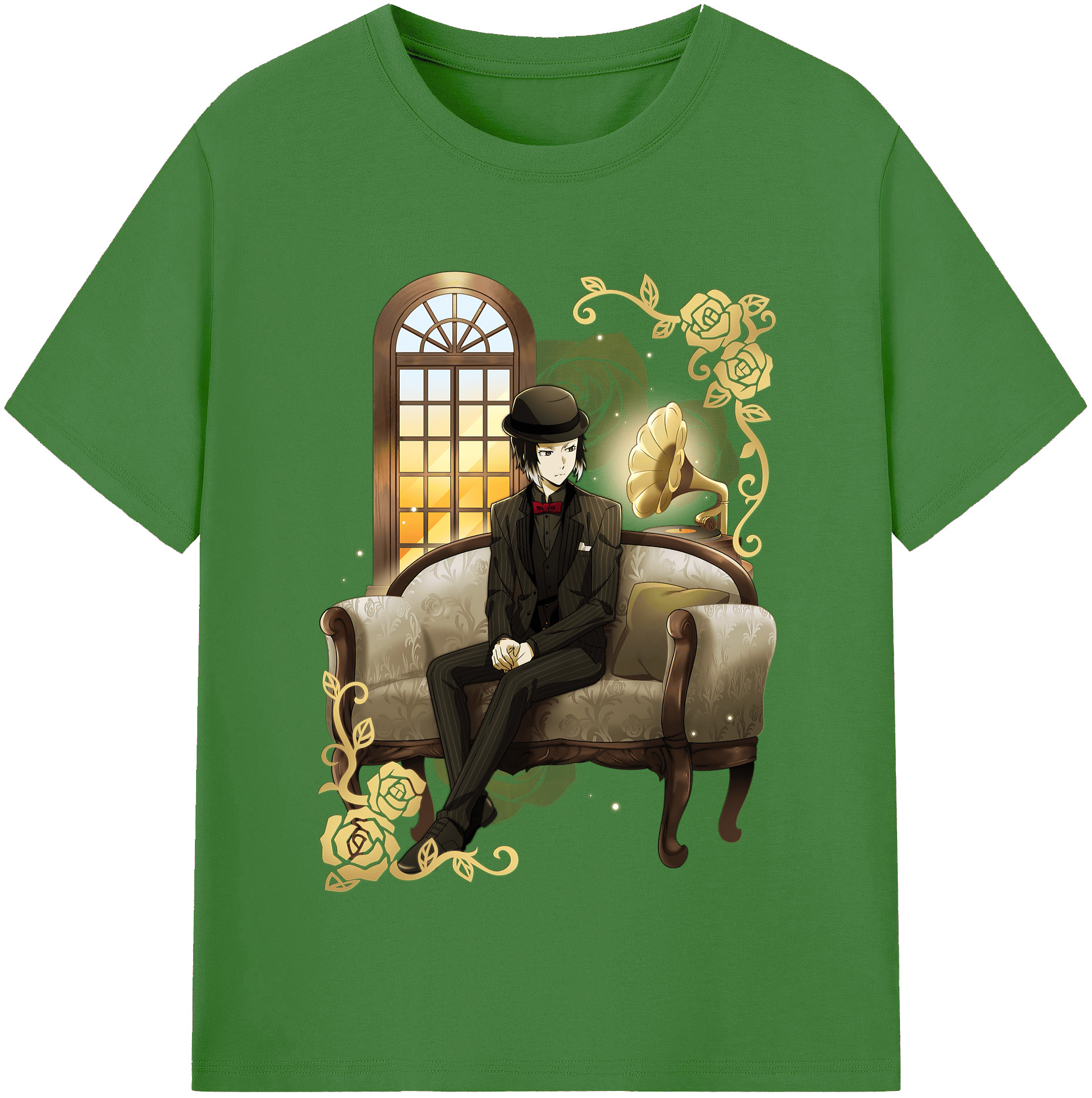 （画像用） 文豪ストレイドッグス Bungo Stray Dogs レディースカジュアルプリントTシャツ（綿100％）